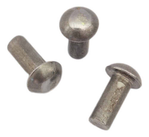 Remache Hierro Macizo 4.7 X 11.1 Mm Golpe Macizo X 100 Unid.