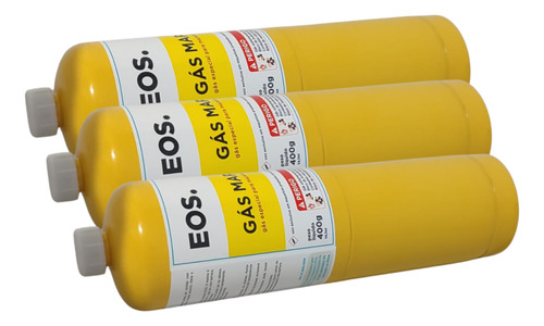 Kit 6 Refil Cilindro Gás Map 400g Para Maçarico Portátil Eos