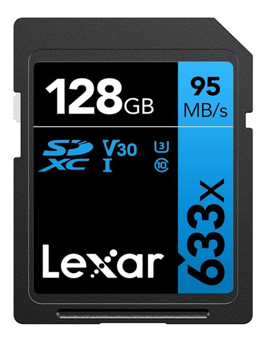 Memoria Sd Lexar Professional 633x 128gb Sdxc 95mb/s 