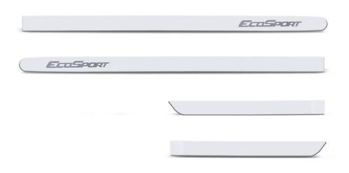 Imagem 2 de 5 de Friso Lateral Nova Ford Ecosport 2013 A 2019 Branco Ártico