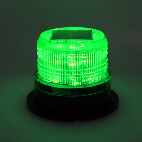 Baliza Solar, Luz De Precaución, 8 Led, Sensor Del Anochecer