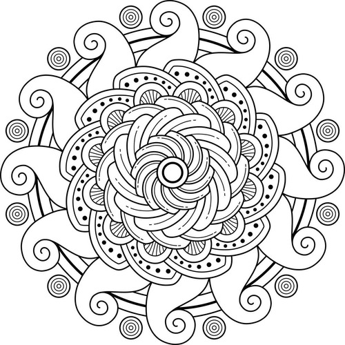 Pdf Imprimible Para Colorear: 100 Mandalas Maravilla