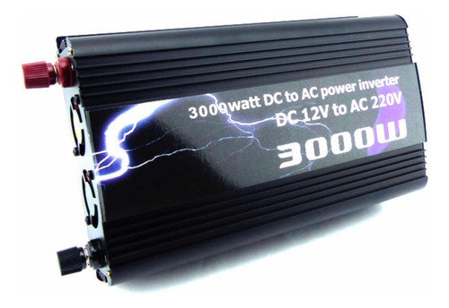 Inversor De Voltaje De 12v A 220v Con Usb A 3000 W P/ Auto