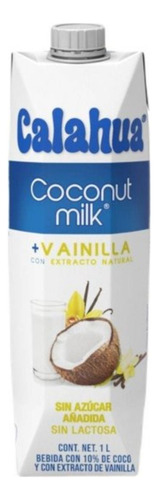Alimento Bebida De Coco Calahua Coconut Milk Más Vainilla C