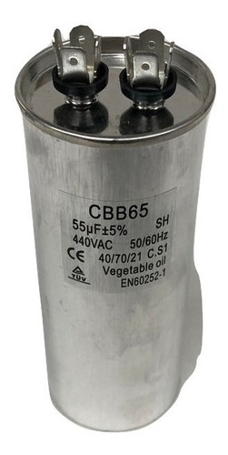 Capacitor Para Aire Acondicionado 55 Mf 450 V