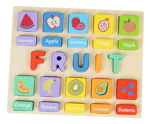 Juego De Rompecabezas De Juguete Montessori Para Hacer Fruta
