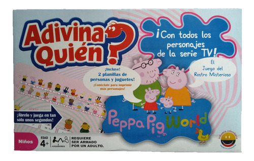 Peppa Pig Juego Didáctico Adivina Quién Y A
