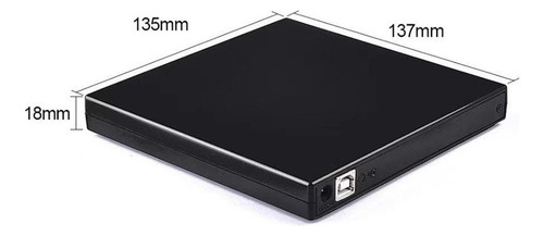 Leitor De Unidade De Cd Externo Usb 2.0 De Mesa Portátil