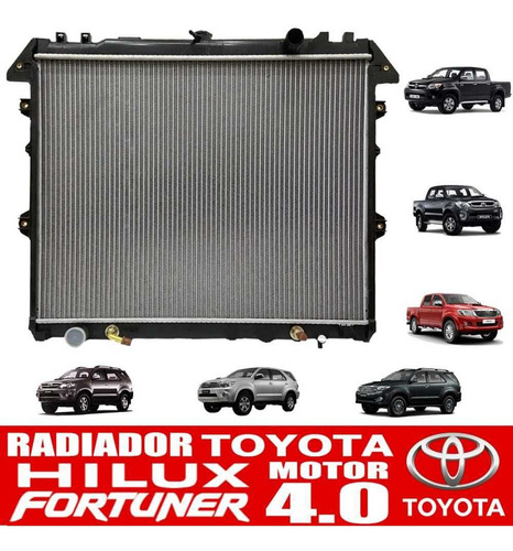 Radiador De Fortuner 2006 2007 2008 2009 2010 2011 2012 2013
