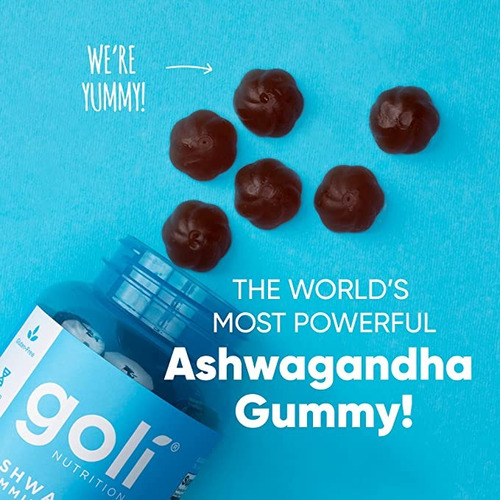 Goli Ashwagandha Ksm-66 Gomitas Baya 200g 60 Unid.