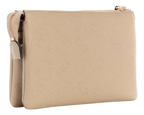 Bolsa Guess Factory Ag959070-tau Acabado de los herrajes Níquel Color Marrón claro Correa de hombro Marrón claro Diseño de la tela Lisa