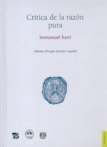 P. Dura Crítica De La Razón Pura - E. Kant - Alemán Español
