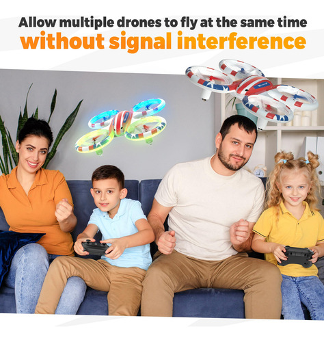 Drone Bezgar Hq051 Para Niños Rc Indoor Con Led 3d Flip De 3