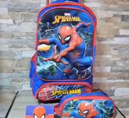 Mochila De Spiderman Para Estudiantes, Estuché