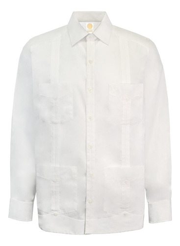 Manchester Guayabera Regular Fit En Algodón Cuello Monaco