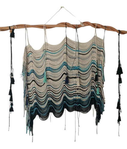 Tapiz Macramt Boho Chic Colgante Artesanal Estilo Bohemio