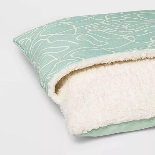 Cama Para Perro Talla Mediana Color Azul Con Forro Interno