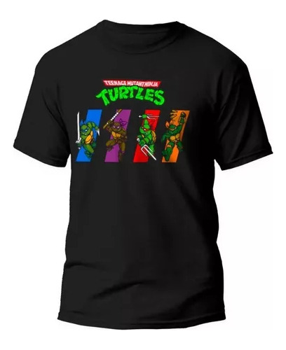 Remera Tortugas Ninja Classic, Pixel Tmnt Infantil