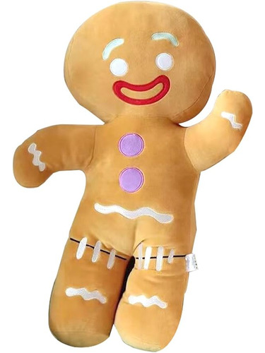 25cm Muñeco Peluche Pan Jengibre Sonriente Súper Suave