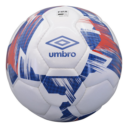 Umbro Neo Futsal Pro Ball, Blanco/azul Regal/vermillion, Ta.