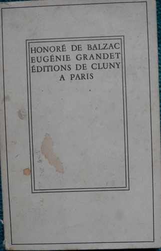 Libro Eugenie Grandet H De Balzac En Francés