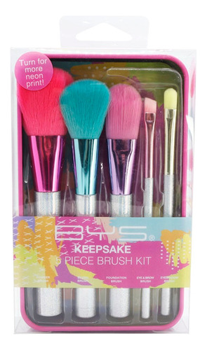 Set De Brochas Bys Keepsake Tin Frenzy 5 Piezas