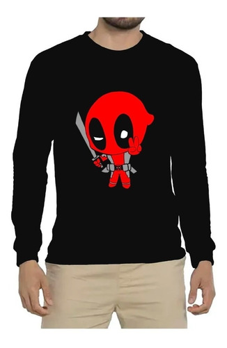 Polera Manga Larga Deadpool 2