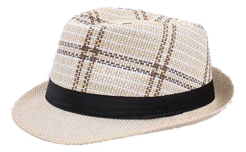 Sombrero Jazz Hat Straw Panama Gorra Sombrero Para El Sol Su