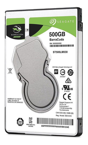 Imagen 3 de 3 de Disco duro interno Seagate Barracuda ST500LM030 500GB