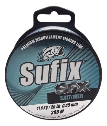 Hilo Para Pesca Sufix Sfx Salt/mer 0.45 Mm ¡envio Gratis!