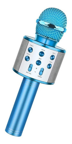 Hopemob Microfono Inalambrico Karaoke Con Bocina Bluetooth Color Azul