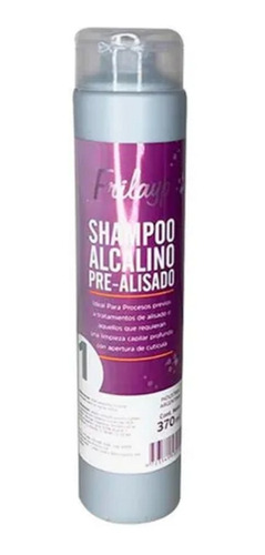Shampoo Pre Alisado Frilayp Alcalino Con Keratina 370cc