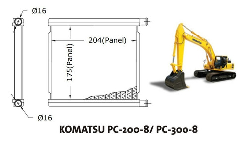 Calefactor Komatsu Pc-200-8/ Pc-300-8 Facorsa Cc2654fa