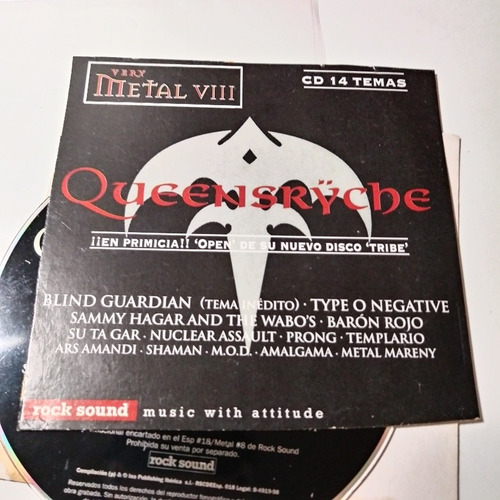 Queensryche Type O Negative Barón Rojo Templario Cd Leer