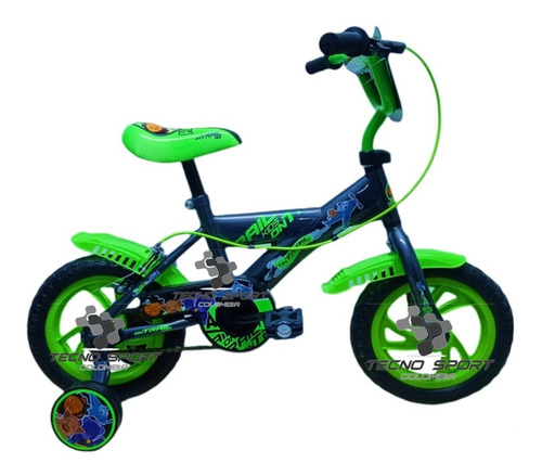 Bicicleta Niño Ontrail Rin 12 Happy Zoo Bike Con Accesorios