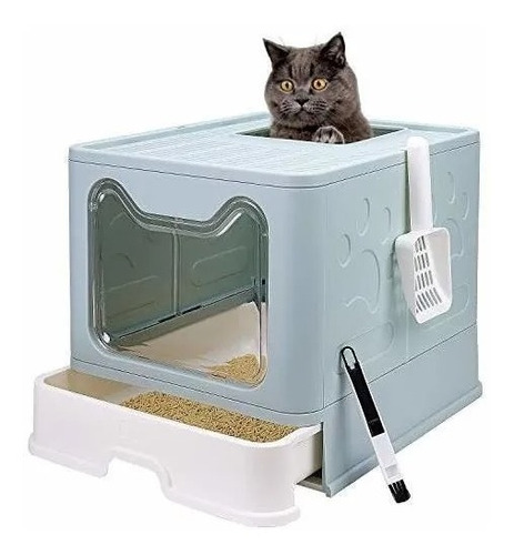 Arenera Para Gato Caja De Arena Gatos Tapa Plegable Entrada