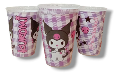 Kuromi Kit Para Fiestas De Cumpleaños Caja+plato+vaso 70 P Kuromi Kuromi Kuromi