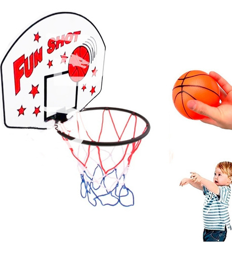 Aro Juego Cancha Basket Ball Pared Tablero Baloncesto Pelota