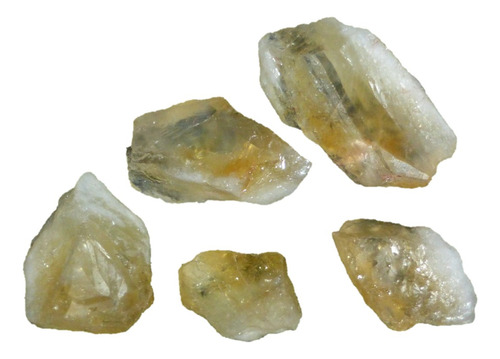 Mineral De Colección 5 Cuarzo Citrino En Bruto De Brasil