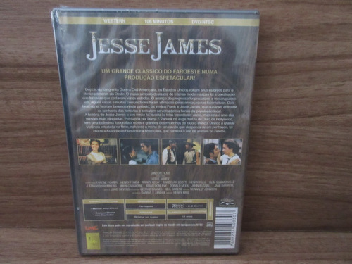 Dvd - Jesse James - Tyrone Power - Henry Funda - Novo