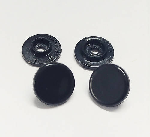 Broche Bebe Snaps 10 -10 Por 100 Unidades Negro