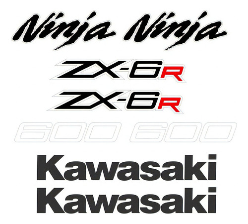 Adesivos Lateral Compatível Kawasaki Ninja Zx-6r 2012 Preta