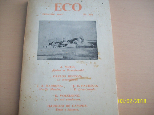 Eco, Revista De La Cultura De Occidente. N° 220, Feb. 1980