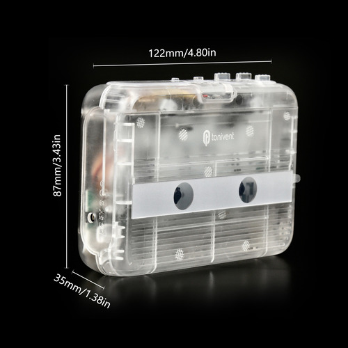 Reproductor De Cassette Tonivent Estéreo Con Bt/autorreverse
