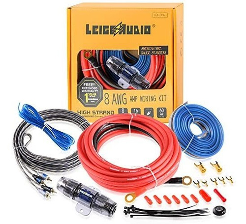 Leigesaudio 8 Gauge Subwoofer Wiring Kit Ture 8 Awg Amplifie