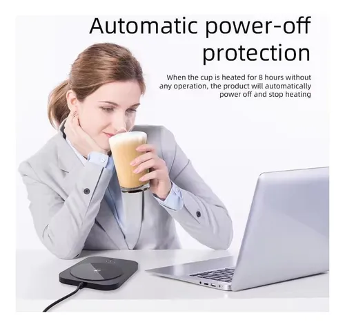 Taza De Café Controlada Por Temperatura Autocalentable Con °