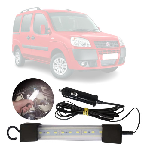 Pendente Cordão Luz Led 12v Bivolt Universal Fiat Doblo 