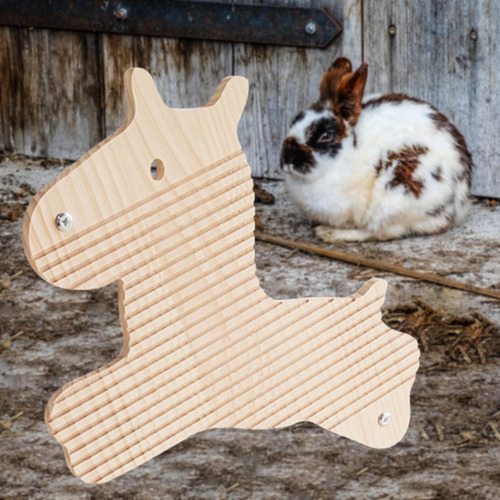 Tablero De Rasguños De Conejo Pad, Juguete Para Caballo