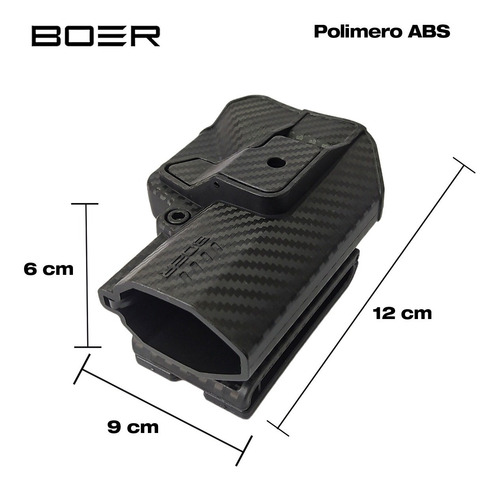 Funda Pistolera Porta Cargador Doble Muslera Táctica Boer