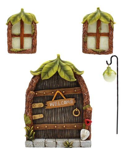 Kit De Lámpara De Ventanas De Puerta De Jardín De Hadas